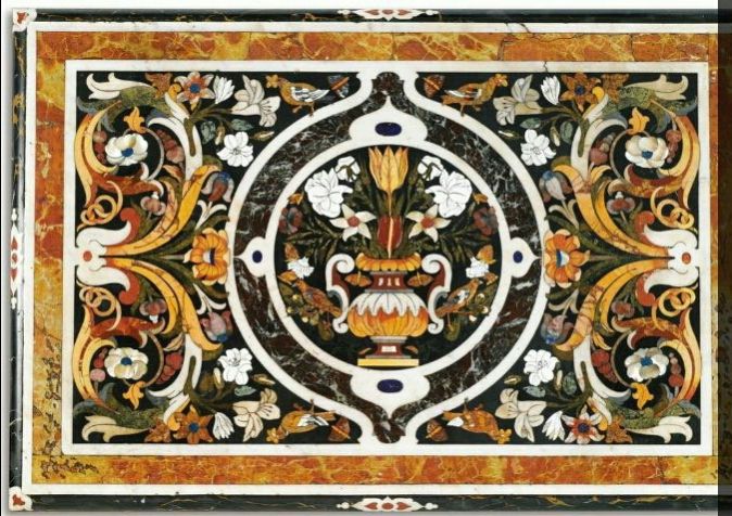 Pietra Dura Table Top 01