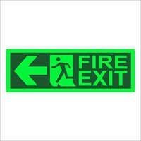 Fire Exit Glow Sign Board 01