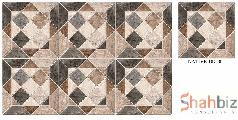 Native Beige Porcelain Star Punch Series Porcelain Floor Tiles