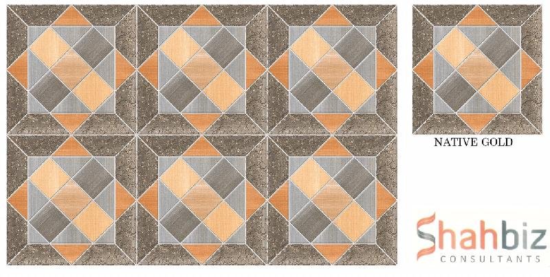 Native Gold Porcelain Star Punch Series Porcelain Floor Tiles