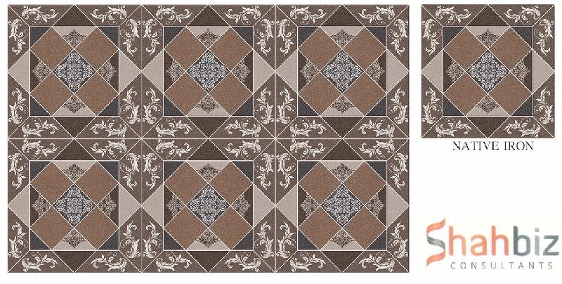 Native Iron 1 Porcelain Star Punch Series Porcelain Floor Tiles