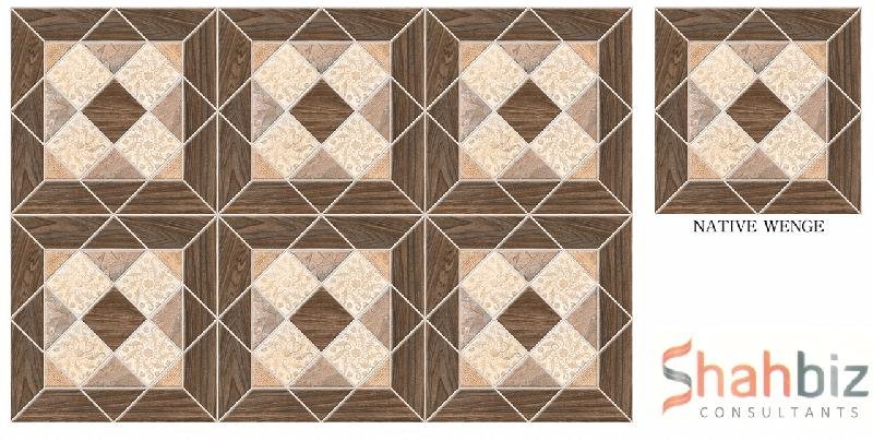 Native Wenge Porcelain Star Punch Series Porcelain Floor Tiles