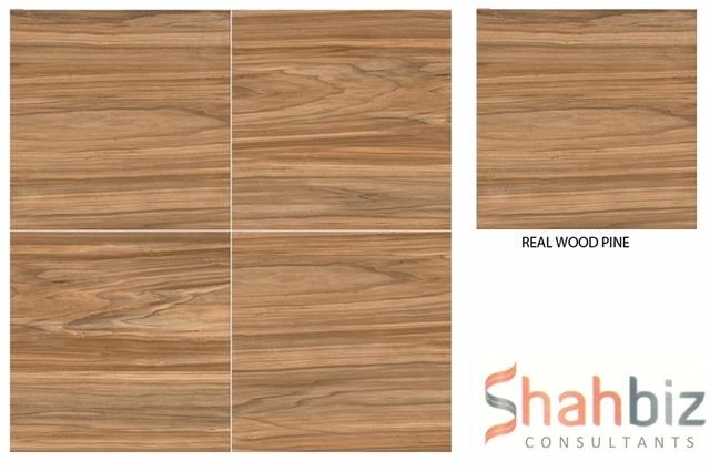 Real Wood Pine Wood Punch Series Floor Tiles