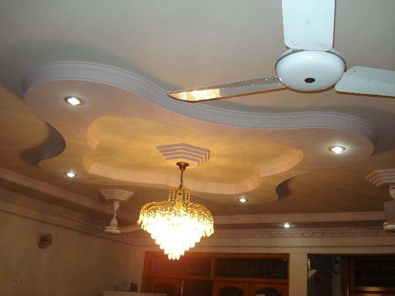 Cement Sheet False and Grid Ceiling Work 02