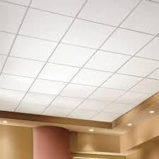 Mineral Fiber Tiles grid Ceiling Work 01
