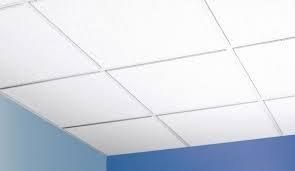 Mineral Fiber Tiles grid Ceiling Work  04