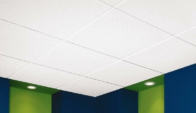 Mineral Fiber Tiles grid Ceiling Work 05