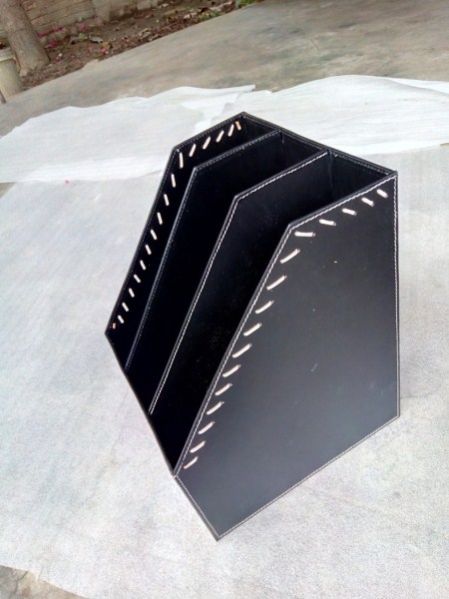 Leather Magazine Holder