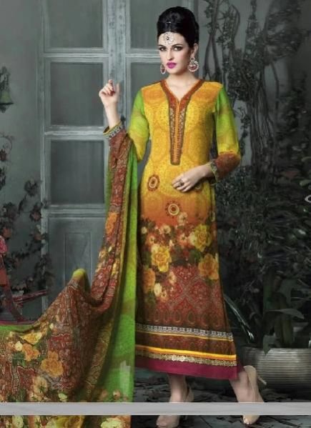 Digital Printed Suit Material 01