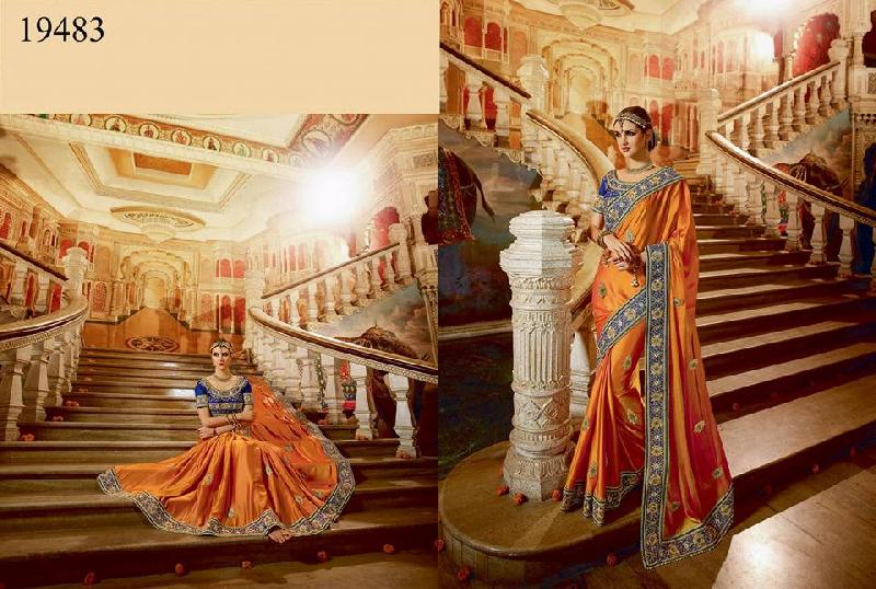 Embroidered Saree (19483)