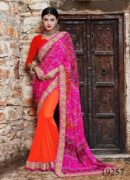 Embroidered Saree (19257)