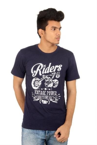 Mens Round Neck Half Sleeve T-Shirt 06