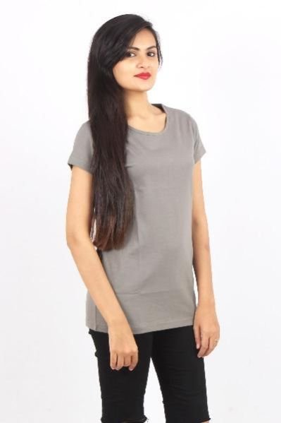 Ladies Round Neck Half Sleeve T-Shirt 01