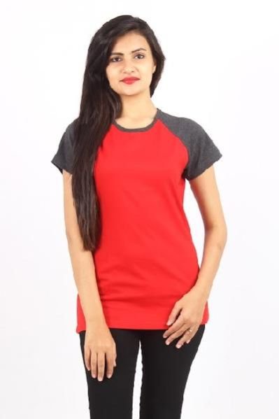Ladies Round Neck Half Sleeve T-Shirts 16