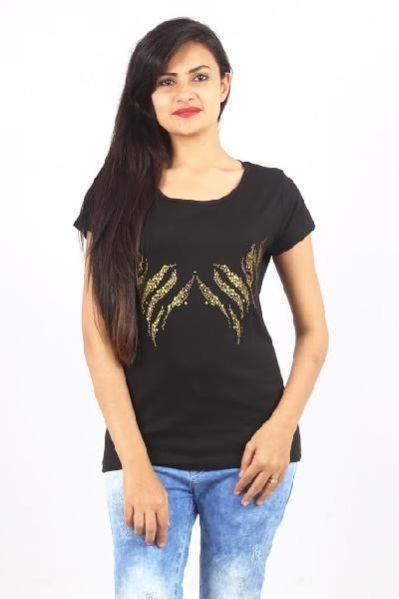 Ladies Round Neck Half Sleeve T-Shirts 20