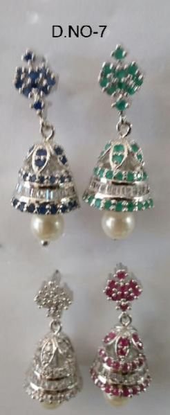 CZ Jhumka Earring 07