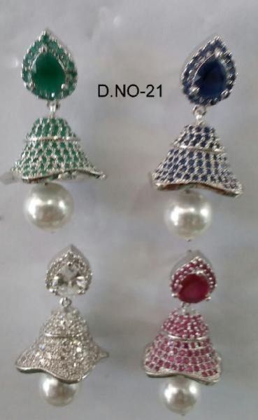 CZ Jhumka Earring 21