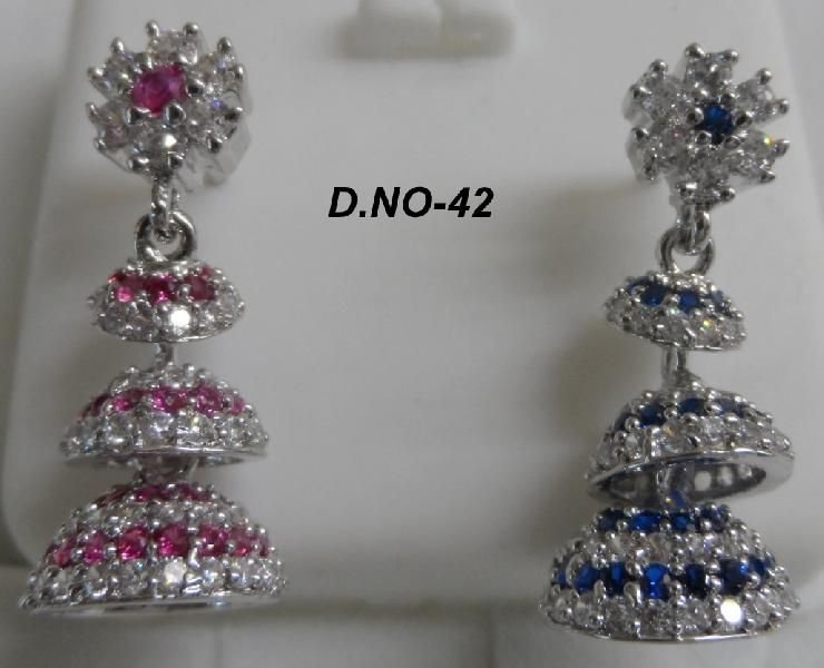 CZ Jhumka Earring 42