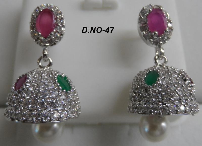 CZ Jhumka Earring 47