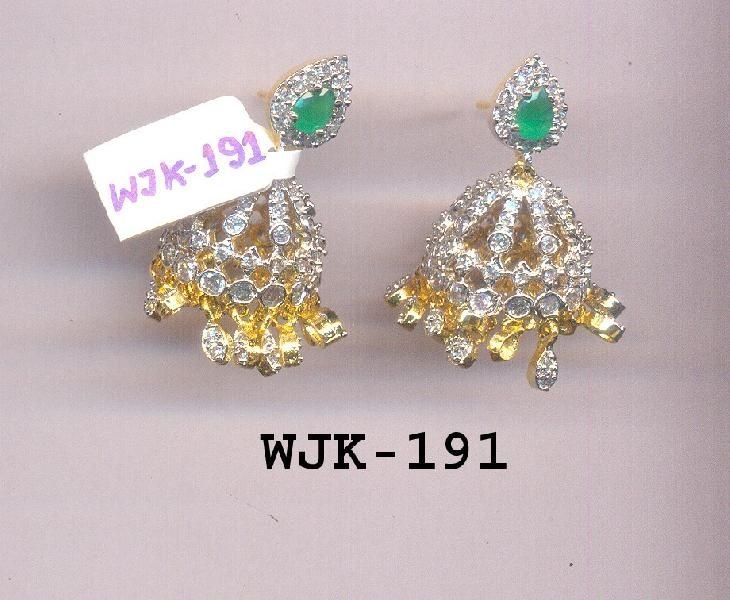 CZ Jhumka Earring (WJK-191)
