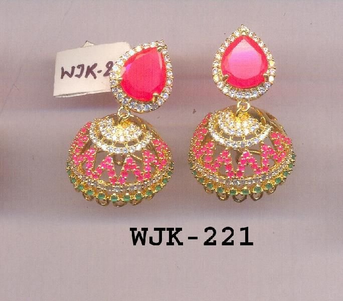 CZ Jhumka Earring (WJK-221)
