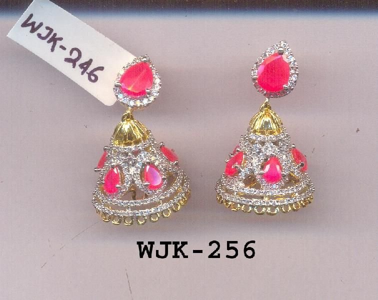 CZ Jhumka Earring (WJK-256)