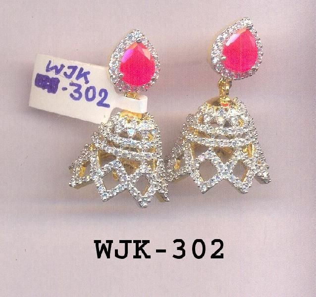 CZ Jhumka Earring (WJK-302)