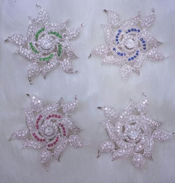 CZ Saree Pin 02