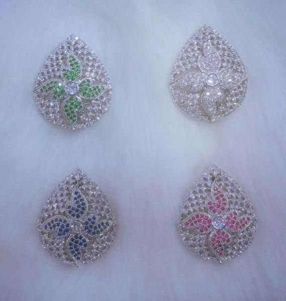 CZ Saree Pin 06