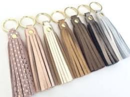 Keychain Leather Tassel 02