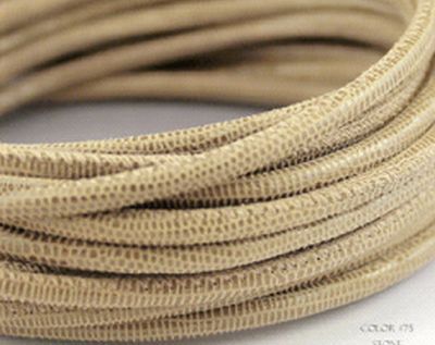 Printed Nappa Cross Stitched Leather Cords 01