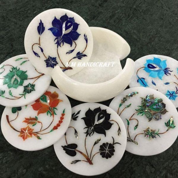 NM00100 Marble Coaster Set