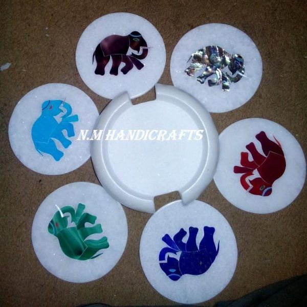 NM0089 Marble Coaster Set