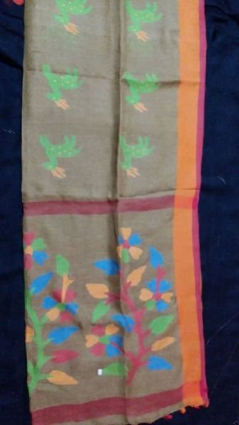 Linen Jamdani Saree 01