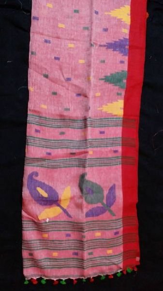 Linen Jamdani Saree 09