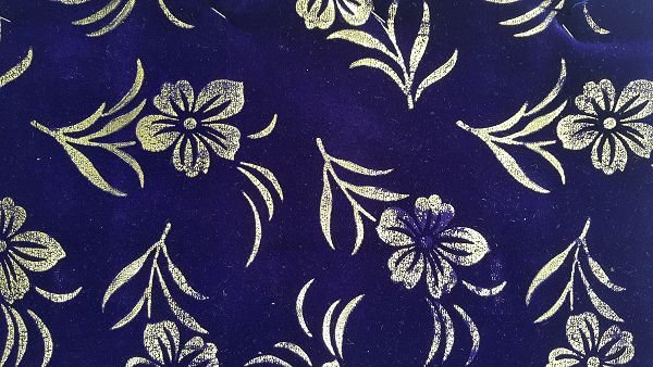 Embossed Velvet Flocked Fabric 01