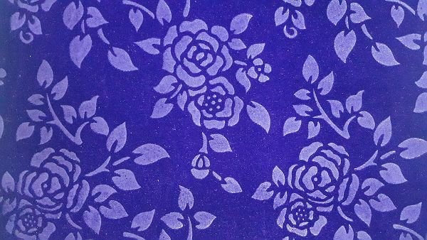 Embossed Velvet Flocked Fabric 04