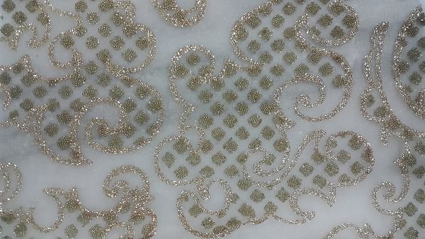 Glitter Flocked Fabric 03