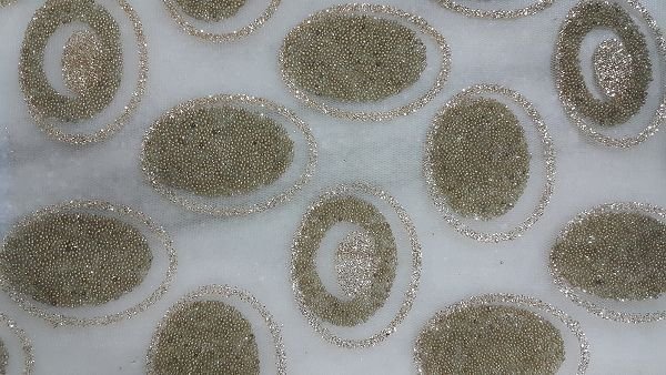 Glitter Flocked Fabric 04