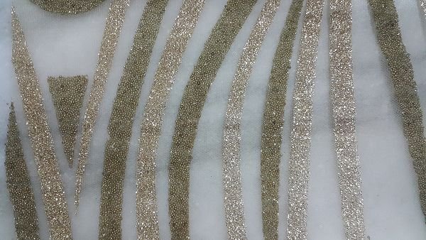 Glitter Flocked Fabric 05