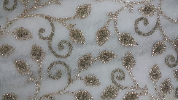 Glitter Flocked Fabric 12