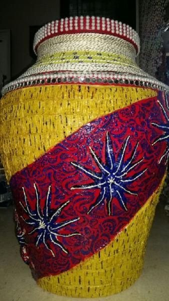 Printed Flower Vase 03