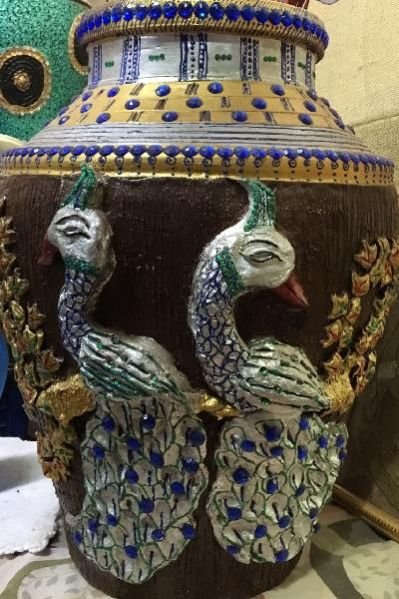 Printed Flower Vase 04