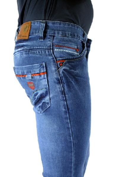 Mid Pattern Stretch Jeans