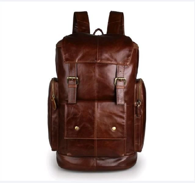 Leather Backpack Bag 01