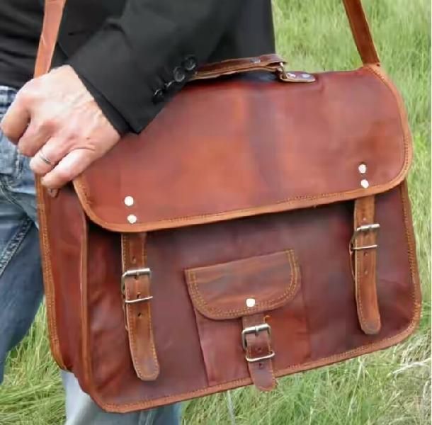 Leather Office Bag 01