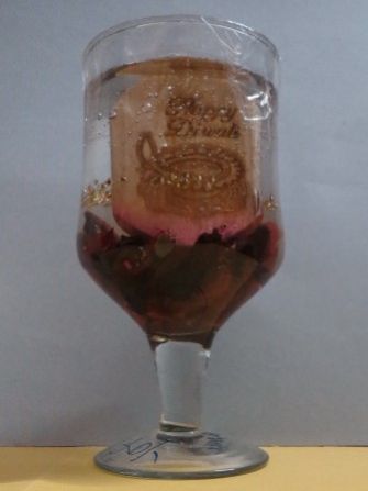 Happy Diwali Gel Wax Candle 01