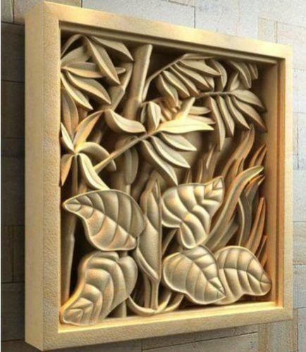 Wooden Wall Carving 01