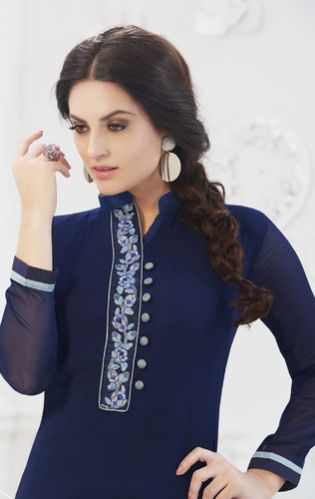 Embroidered Georgette Kurti 01