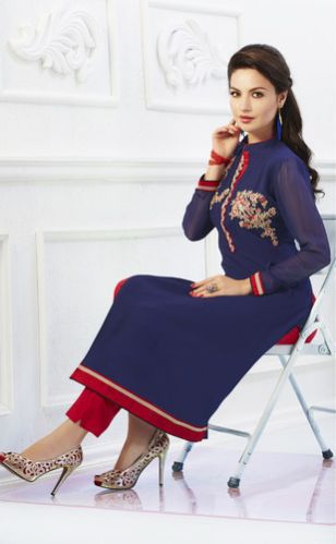 Embroidered Georgette Kurti 04